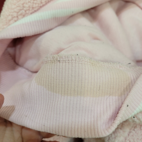 Fila Pastel Pink Teddy Hoodie - Picture 3 of 3